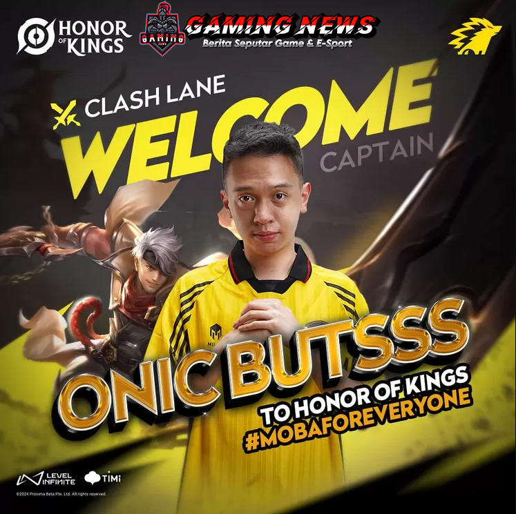 Butsss Tidak Jadi Tinggalkan ONIC Esports, Kini Bergabung dengan Divisi Honor of Kings