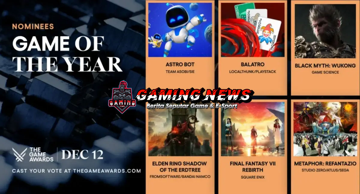 Game of The Year: 6 Calon Pemenang di The Game Awards 2024