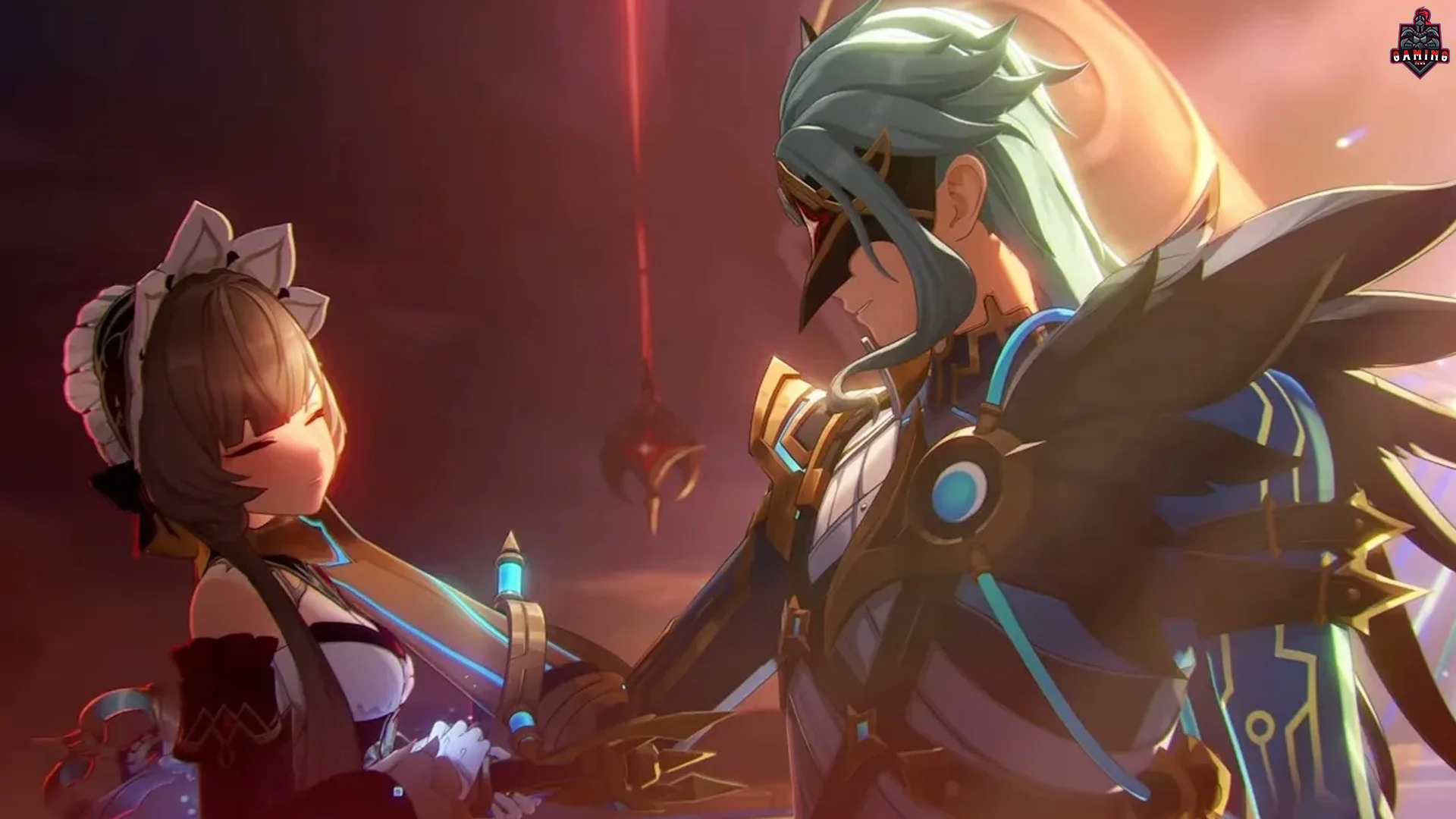 Sandrone Genshin Impact Fatui Harbinger karakter misterius dengan tema mekanik dan steampunk