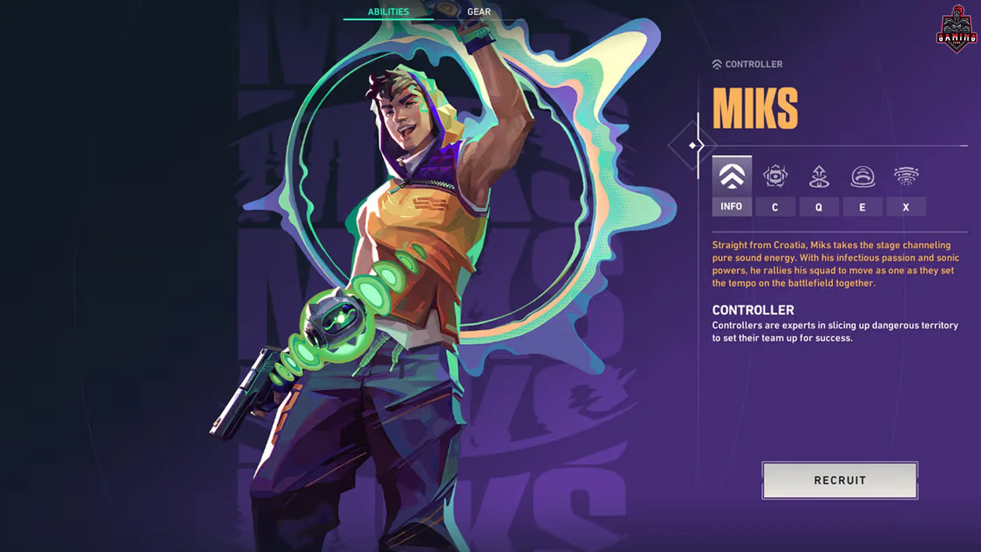 Valorant Agent Miks dengan tampilan futuristik saat diumumkan oleh Riot Games dalam update terbaru game Valorant